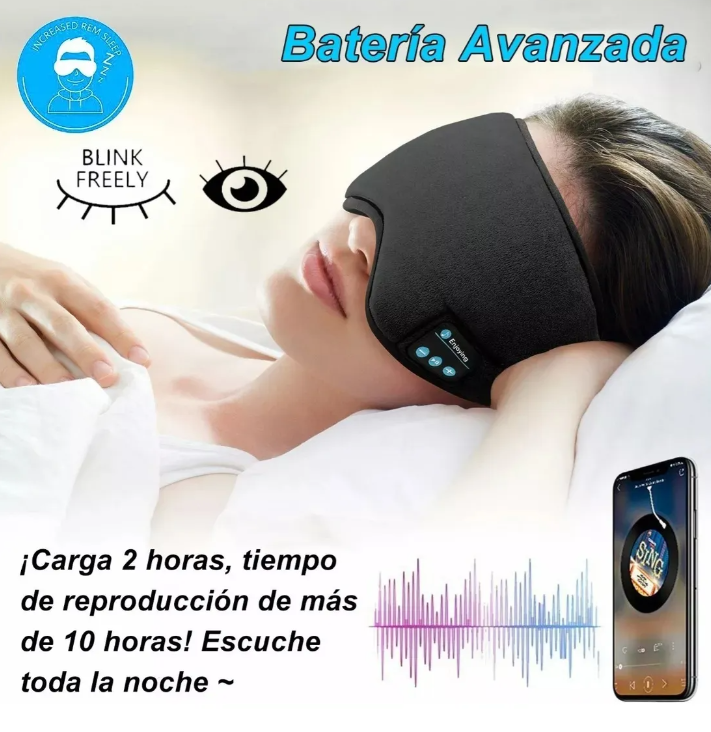 Antifaz Con Audífonos Bluetooth